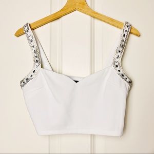 Lulus That White Cropped Tank Top